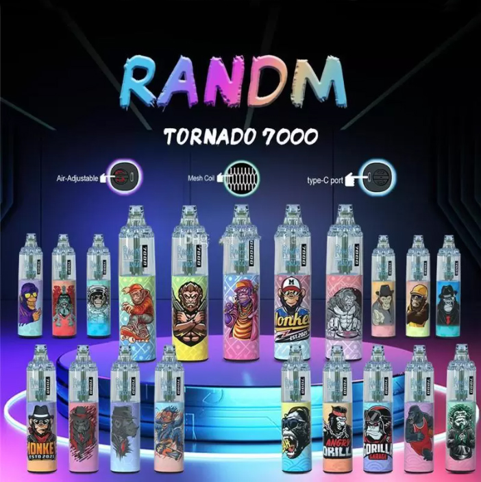vapeablehouse.com RandM Tornado 7K(7000) Puffs 14ml E-liquid 850mAh Battery 2% 5% Nicotine Rechargeable (type-C) Disposable Vape