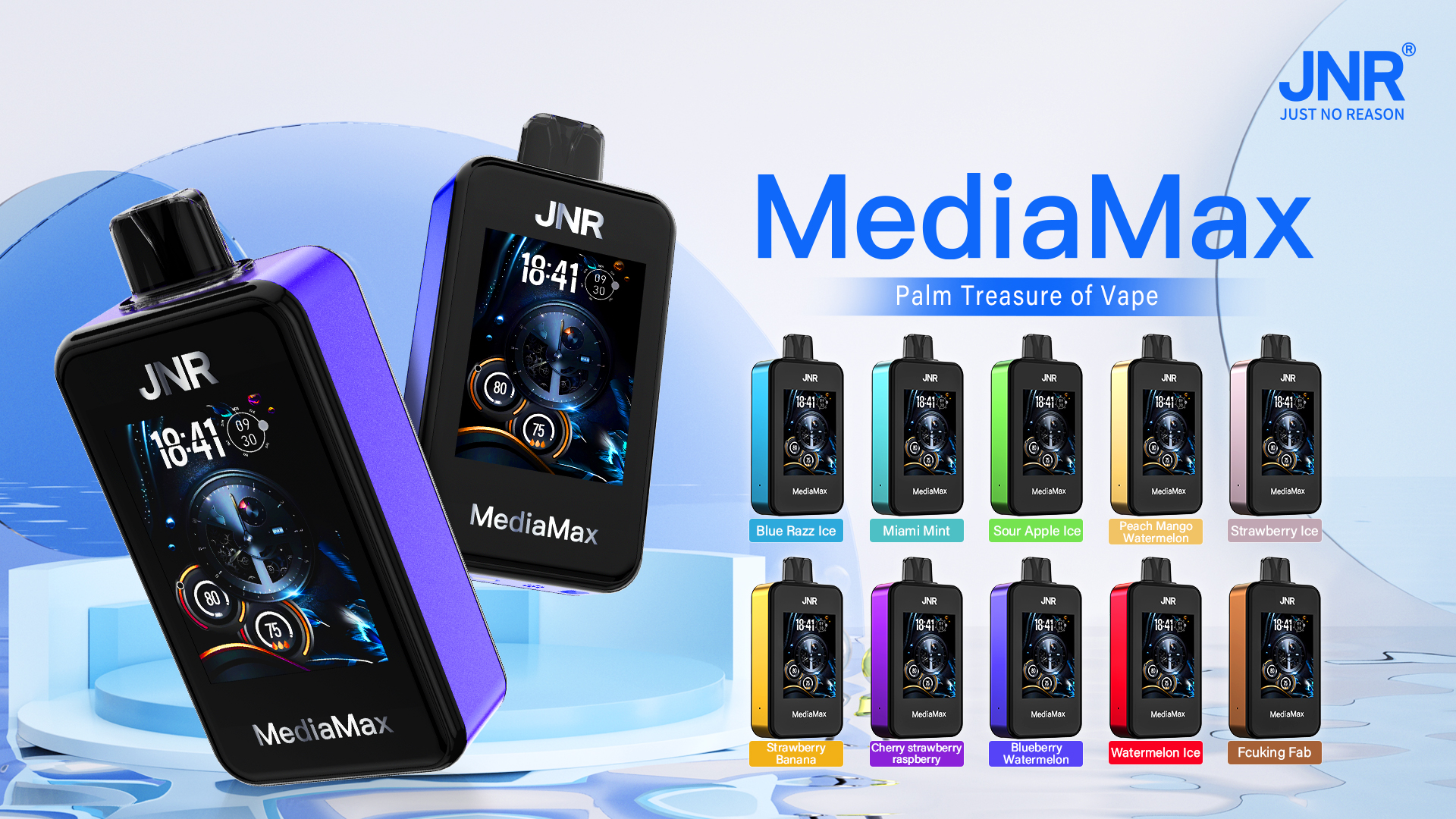 vapeablehouse.com JNR Media Max 40K(40000) Puffs 2.4-Inch Large screen and phone function 5% Nicotine 21mL E-liquid Disposable Vape