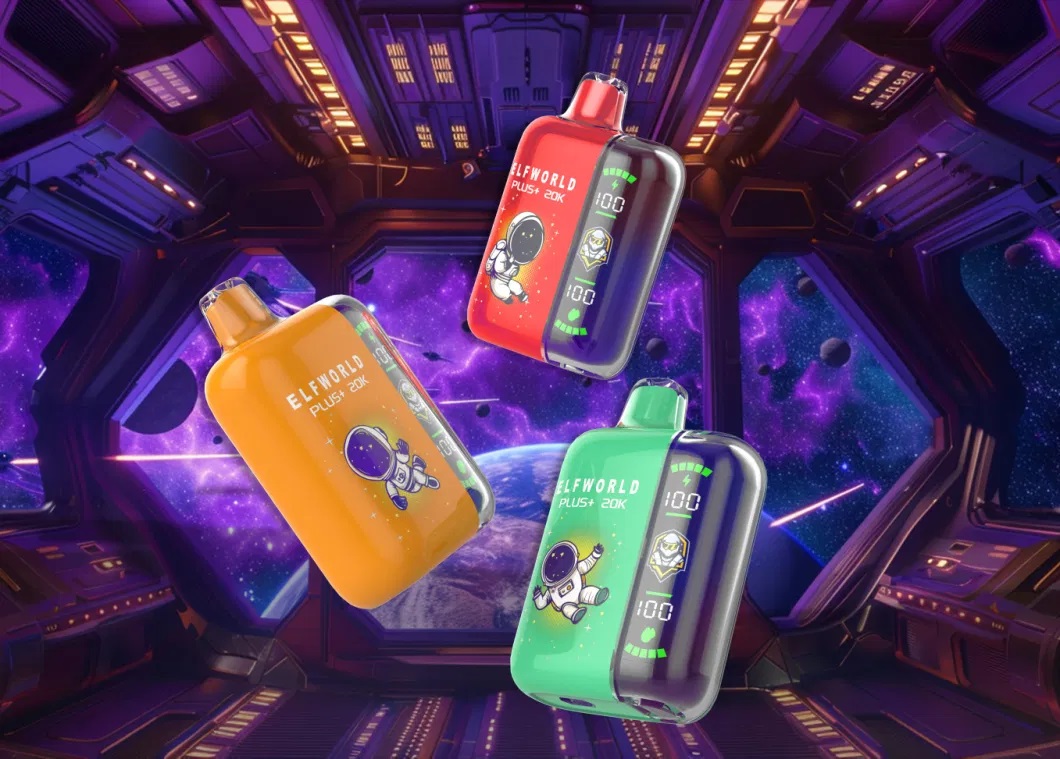 vapeablehouse.com Elfworld PLUS 20000 Puffs nicotine strengths: 0%, 2%, 3%, and 5% LCD Screen Display 22ml e-liquid capacity Display Disposable Vape