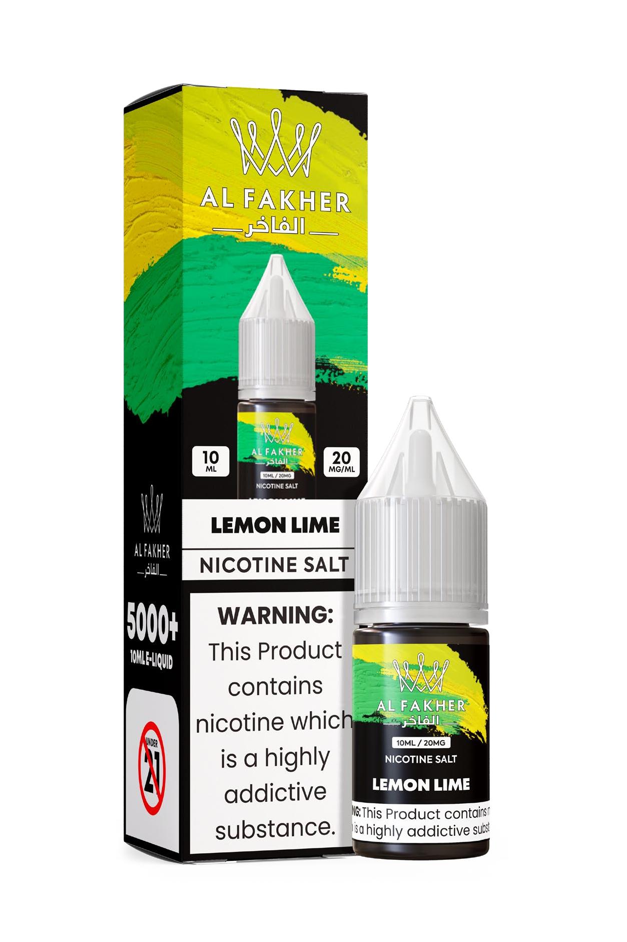 vapeablehouse.com Lemon Lime 20MG Strengths 10ML 5000+ Nic Salt E-LIQUIDS by Al Fakher