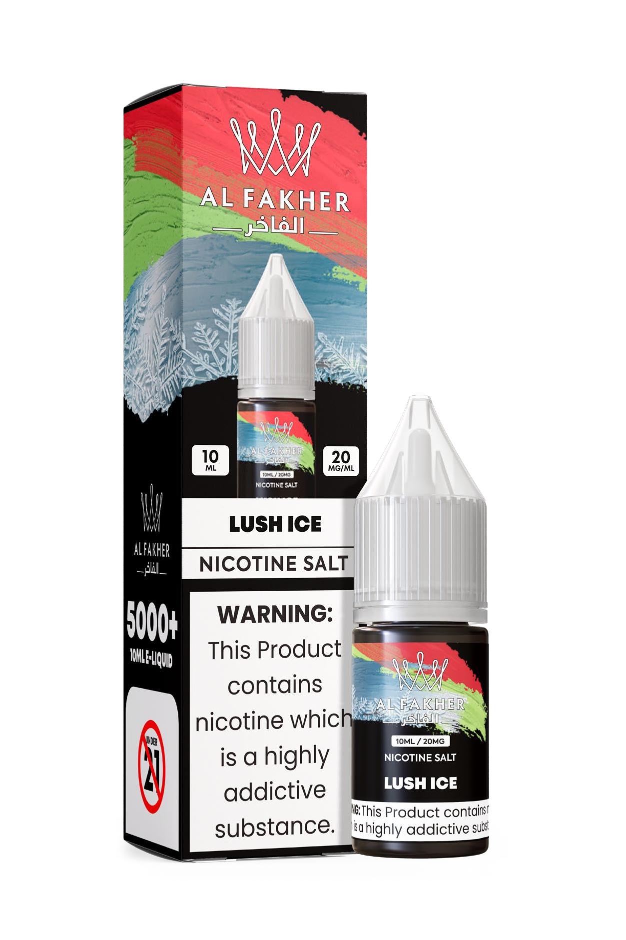 vapeablehouse.com Lush Ice 20MG Strengths 10ML 5000+ Nic Salt E-LIQUIDS by Al Fakher