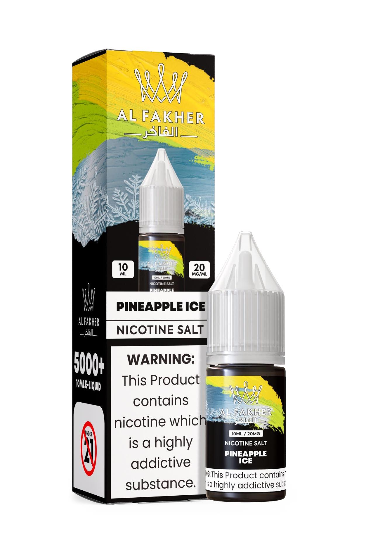 vapeablehouse.com Pineapple Ice 20MG Strengths 10ML 5000+ Nic Salt E-LIQUIDS by Al Fakher