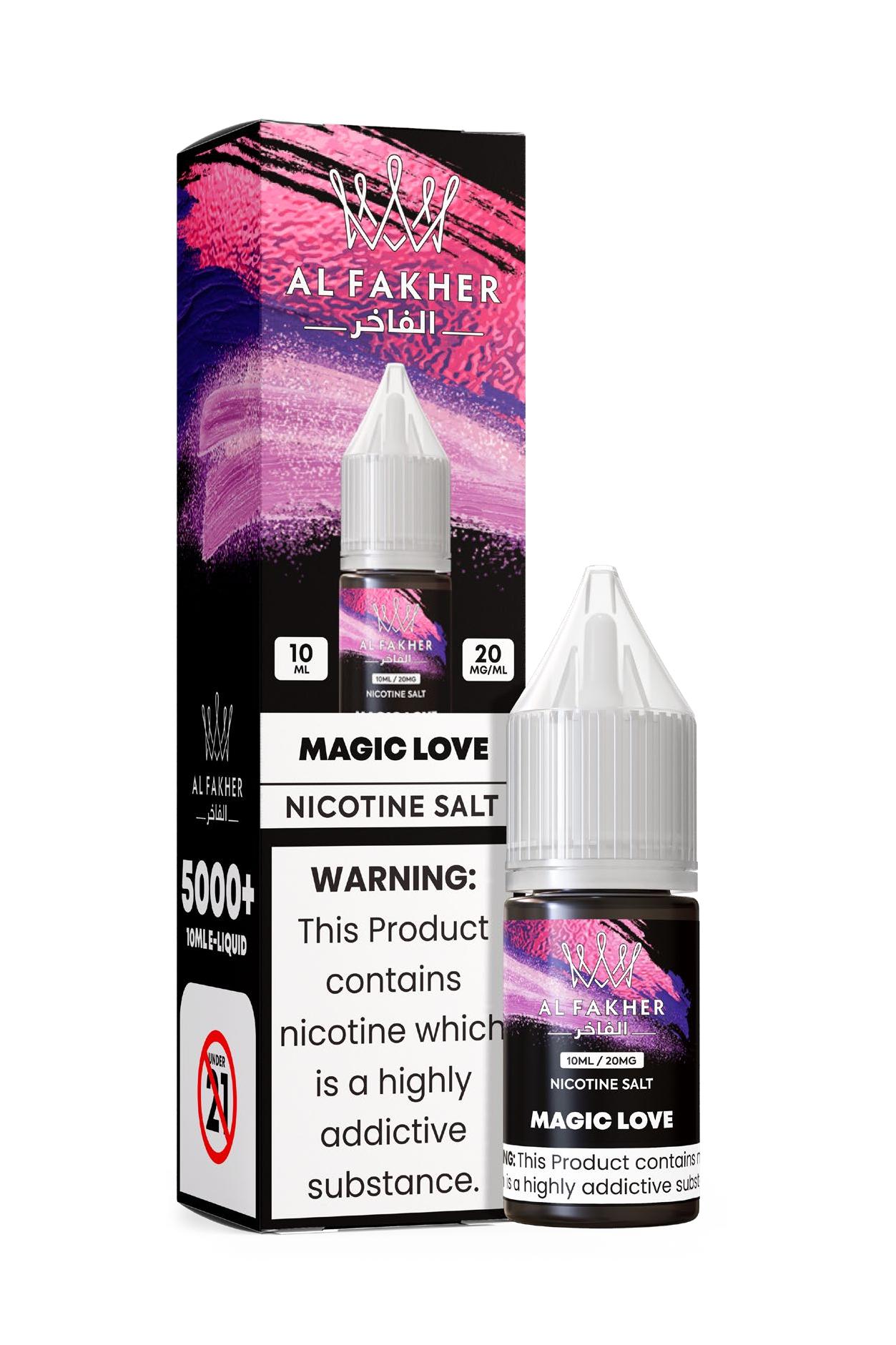 vapeablehouse.com MAGIC LOVE 20MG Strengths 10ML Bottles 5000+ Nic Salt E-LIQUIDS by Al Fakher